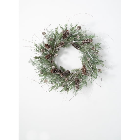 Sullivans Cedar & Pine Artificial Wreath 24"H Green
