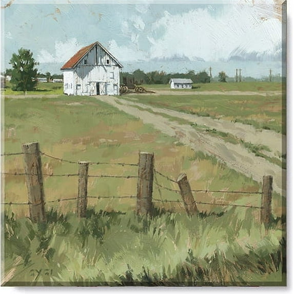 Sullivans Darren Gygi Homestead Museum Quality Giclee Print, Gallery Wrapped, Handcrafted in USA 9"W x 9"L Multicolored