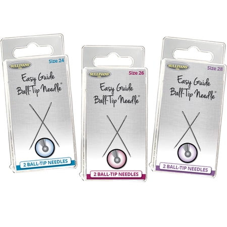 Sullivans Easy Guide Ball-Tip Needles® Size 24, 26, 28 Bundle (3 Packages)