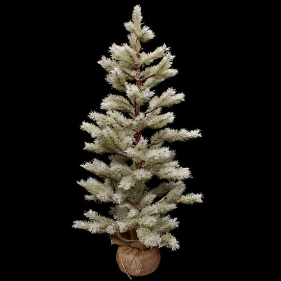 Sullivans Frosted Pine Tree with Burlap Base