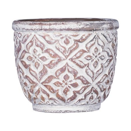 Sullivans Patterned Round Pot, Brown