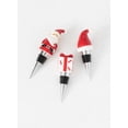 thumbnail image 1 of Sullivans Santa Hat & Gift Metal Bottle Stopper Set of 3, 4.5"H, 5"H, 4"H5.5"H Red, 1 of 4