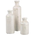Sullivans Set of 3 Small Ceramic Bottle Vases 5"H, 7.5"H & 10"H Off-White - image 1 of 7