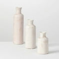 thumbnail image 1 of Sullivans Set of 3 Small Ceramic Bottle Vases 5"H, 7.5"H & 10"H Off-White, 1 of 29