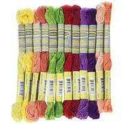 Sullivans Size 5 Pearl Cotton Pack 15yd 12/Pkg-Fruit Fun