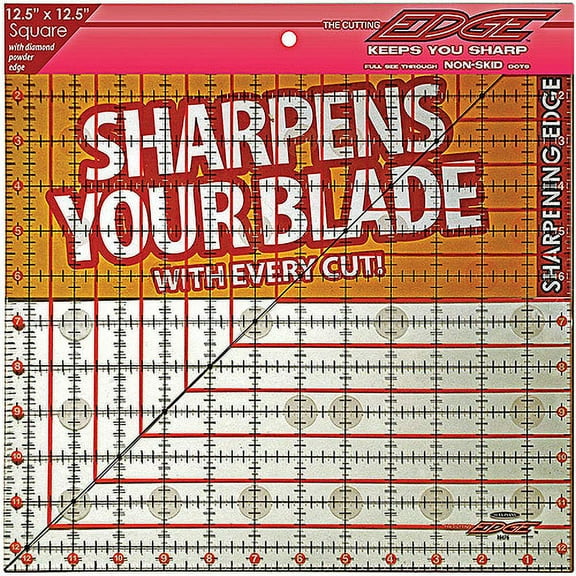Sullivans The Cutting EDGE Clear Ruler-12-1/2"X12-1/2"