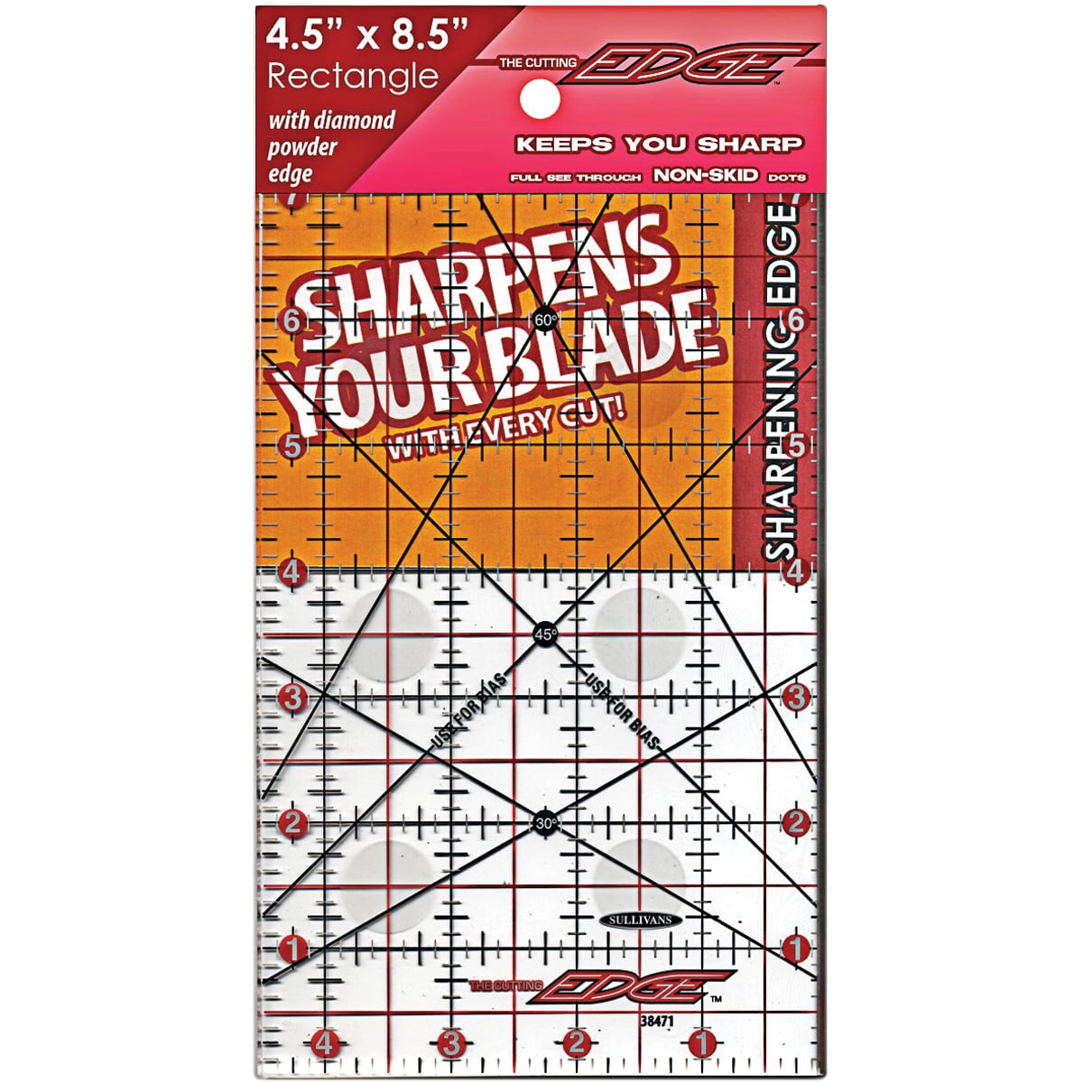Sullivans The Cutting EDGE Clear Ruler-4-1/2"X8-1/2"