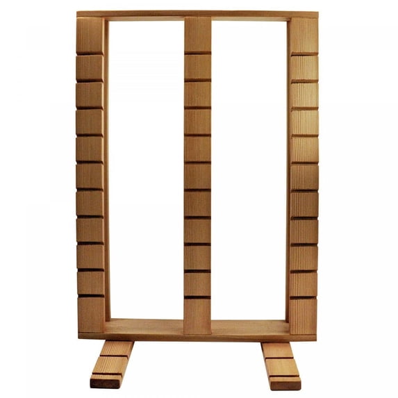 Sullivans Wooden Ruler Rack-Brown