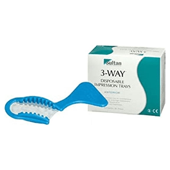 Sultan 33002 Three Way Posterior Bite Registration / Impression Trays 50/Bx