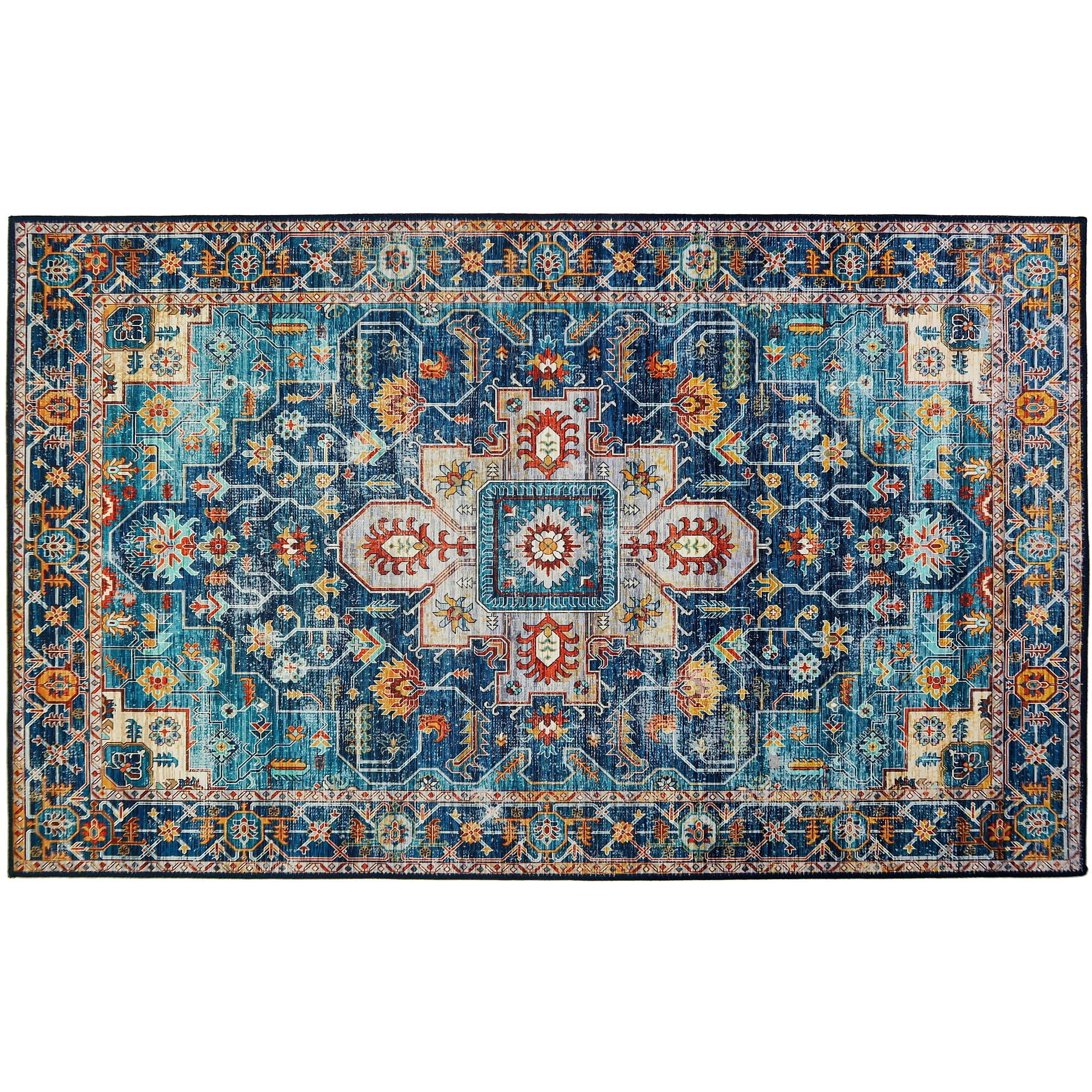 Homefires Rugs Sultan Homefires Area Rug Oriental Bohemian Style Rug 3'x5' - Walmart.com