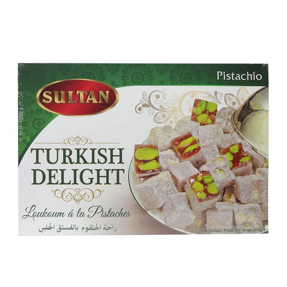 Sultan Pistachio Turkish Delight 16 Oz - Pack Of 6