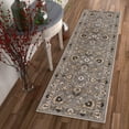 thumbnail image 1 of Sultan Sarouk Grey Oriental Area Rug Persian Formal Traditional Area Rug 2' x 7' Runner Easy Clean Stain Fade Resistant Shed Free Modern Classic Contemporary Thick Soft Plush Living Dining Room Rug, 1 of 7