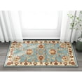 thumbnail image 1 of Sultan Sarouk Light Blue Oriental 2x 4 (2'3" x 3'11") Area Rug Persian Floral Formal Traditional Area Rug Easy Clean Stain Fade Resistant Shed Free Modern Classic Contemporary Thick Soft Plush Doormat, 1 of 7