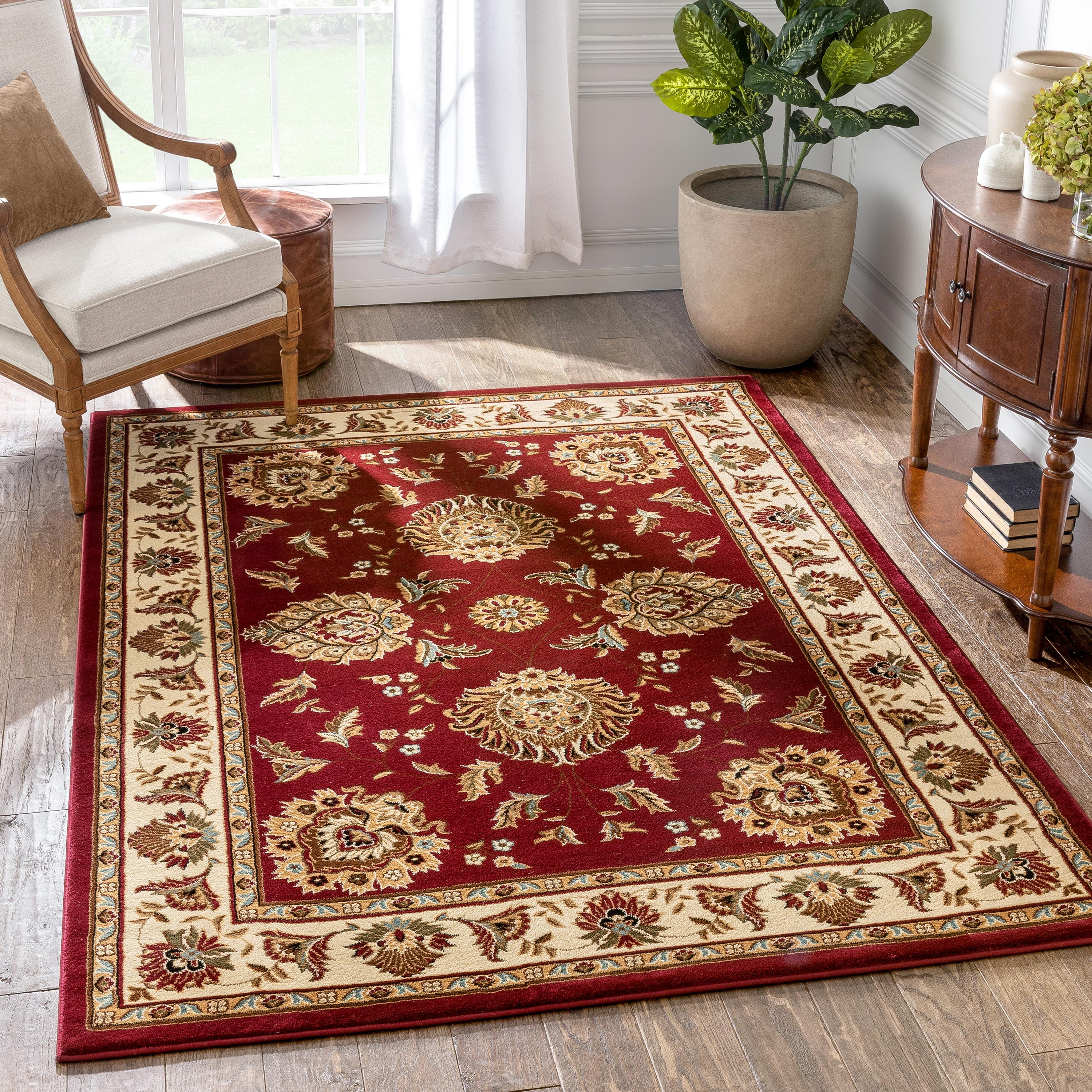Sultan Sarouk Red Oriental Area Rug Persian Floral Formal Traditional ...
