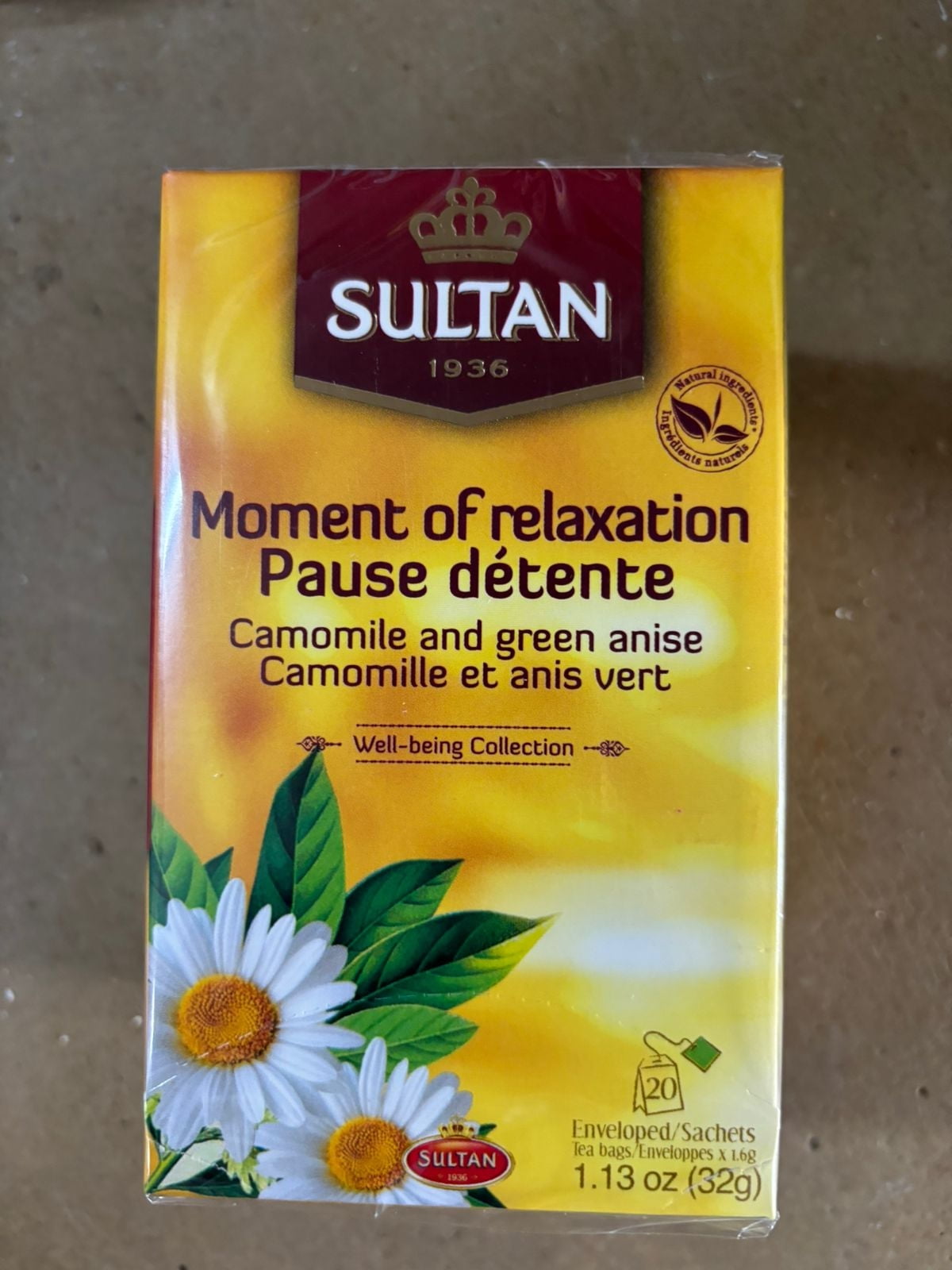Sultan Tea Moment Of Relaxation Caffeine-Free Herbal Green Tea, 20 Tea ...