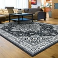 thumbnail image 1 of Couristan Sultan Treasures Harish Area Rug, 7'10" x 11'2", Charcoal, 1 of 4