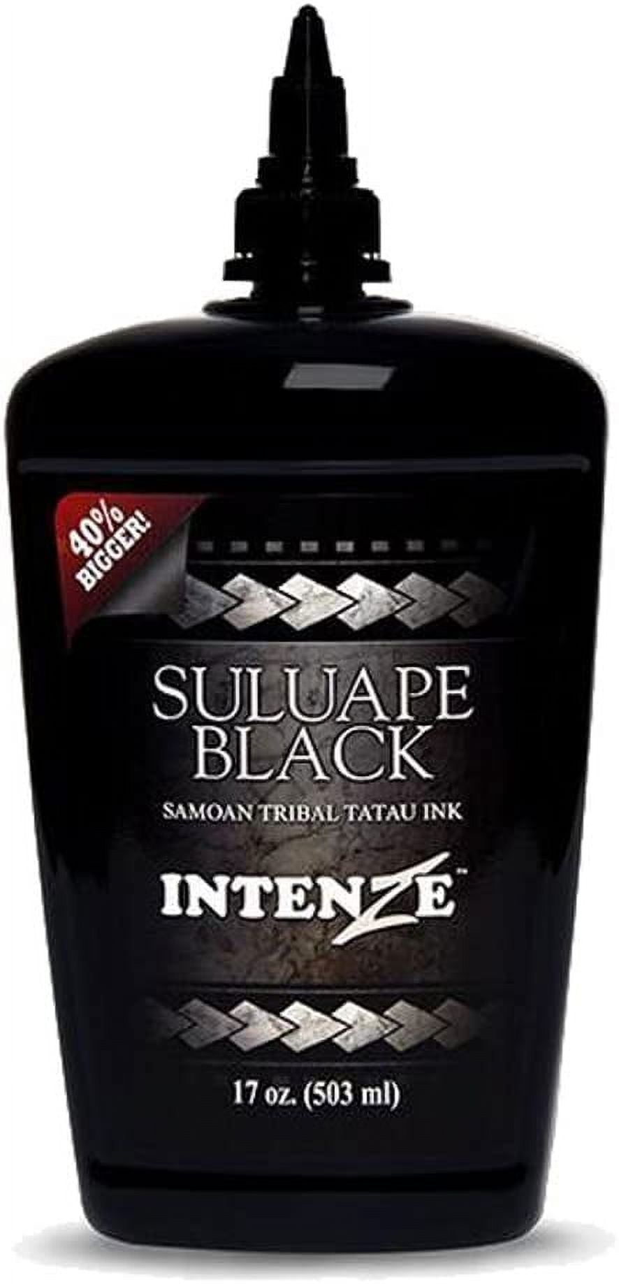 Suluape Black Samoan Tribal Tatau Ink — Intenze Tattoo Ink — 17oz Bottle 