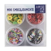 Sulyn 0.59 oz Embellishment Mixes- Blooms and Flies Theme, Plastic Container