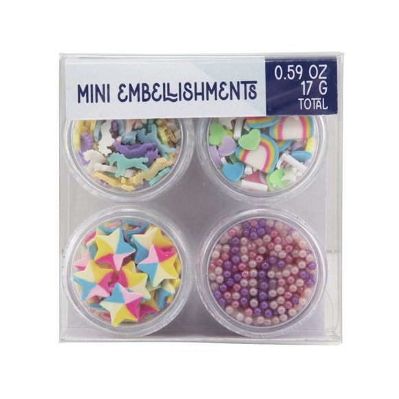 Sulyn 0.59oz Embellishment Mixes- Unicorn Party Theme, Plastic Container