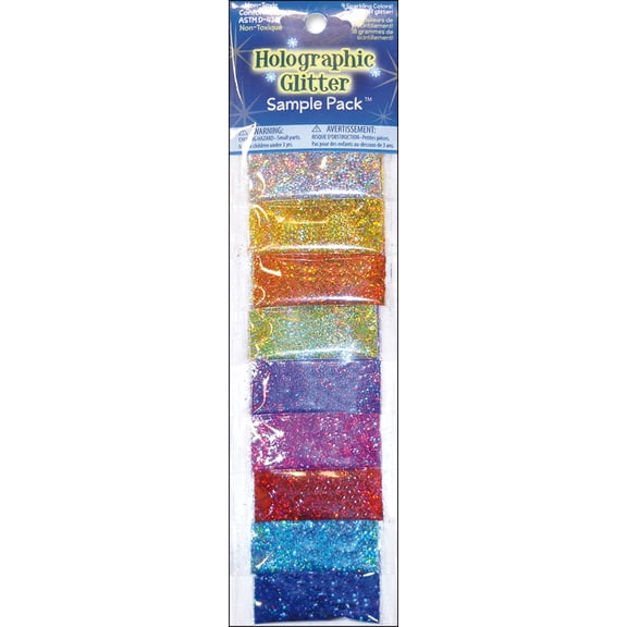 Sulyn 2-gram Holographic Glitter Sample Pack, 9 colors