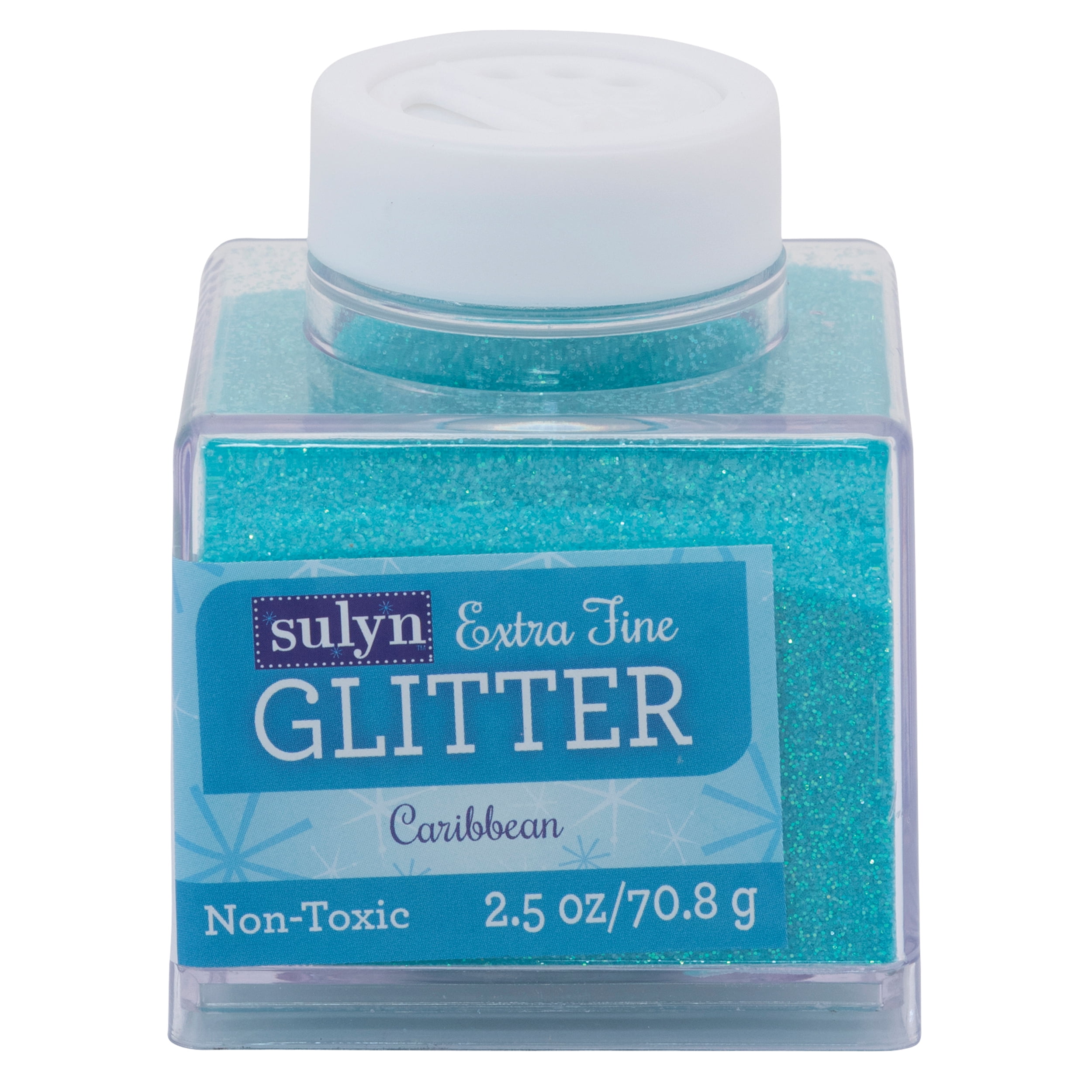 Sulyn Extra Fine Glitter for Crafts, Caribbean Blue, 2.5 oz