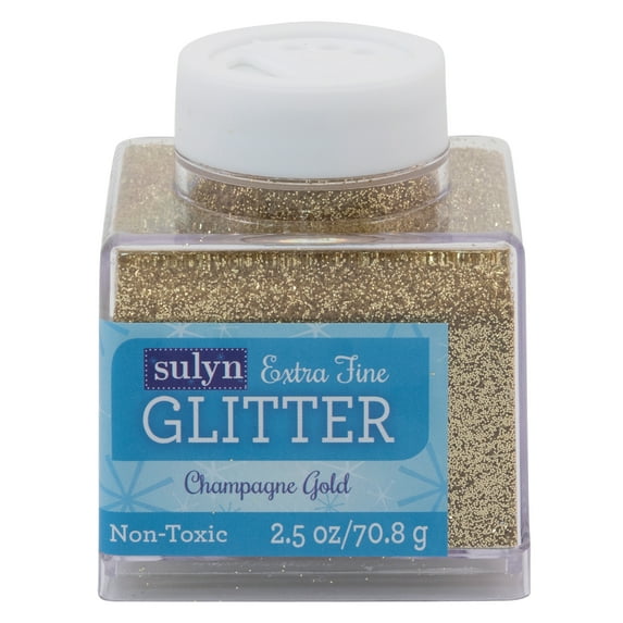 Sulyn Extra Fine Glitter for Crafts, Champagne Gold, 2.5 oz