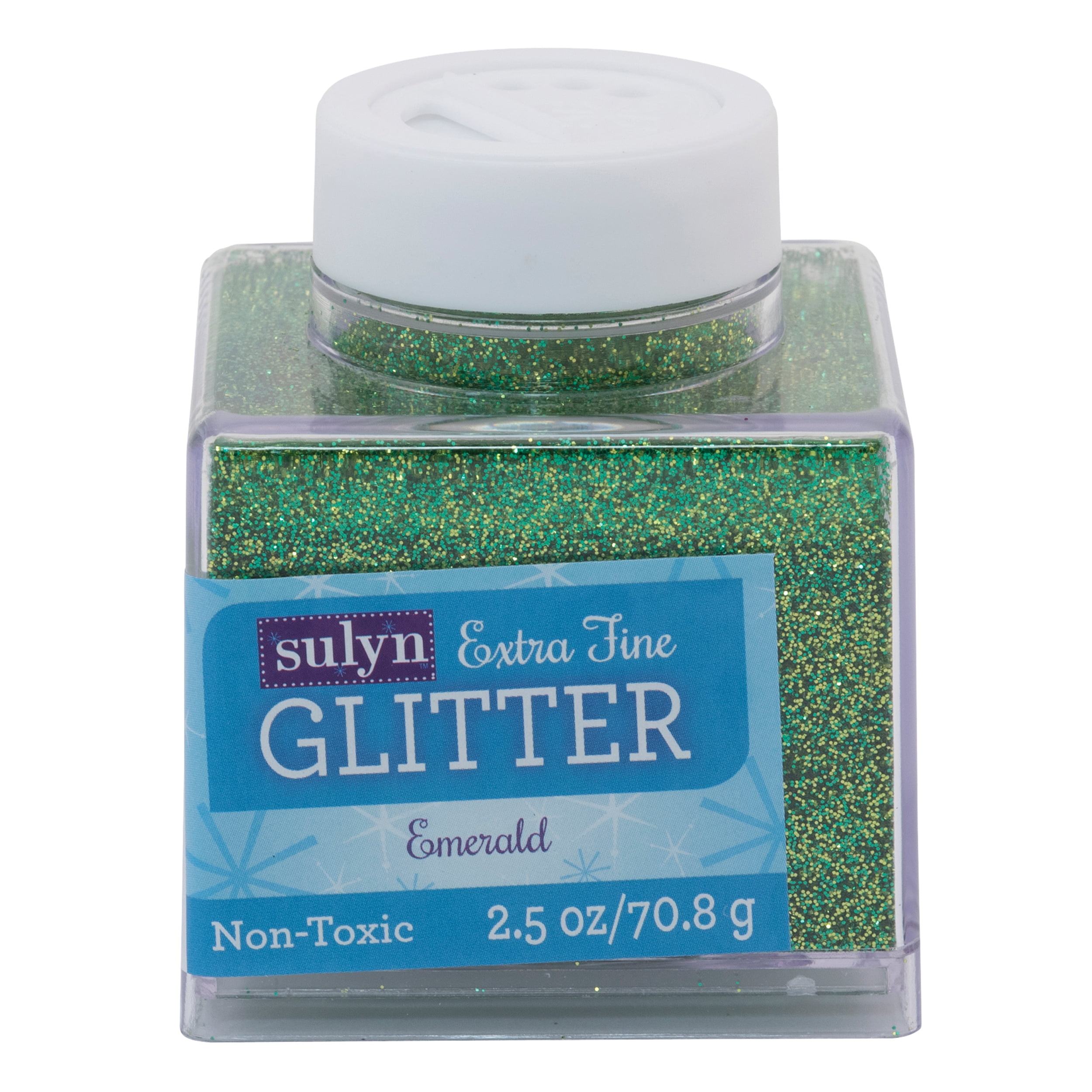 Sulyn Extra Fine Glitter for Crafts, Emerald Green, 2.5 oz