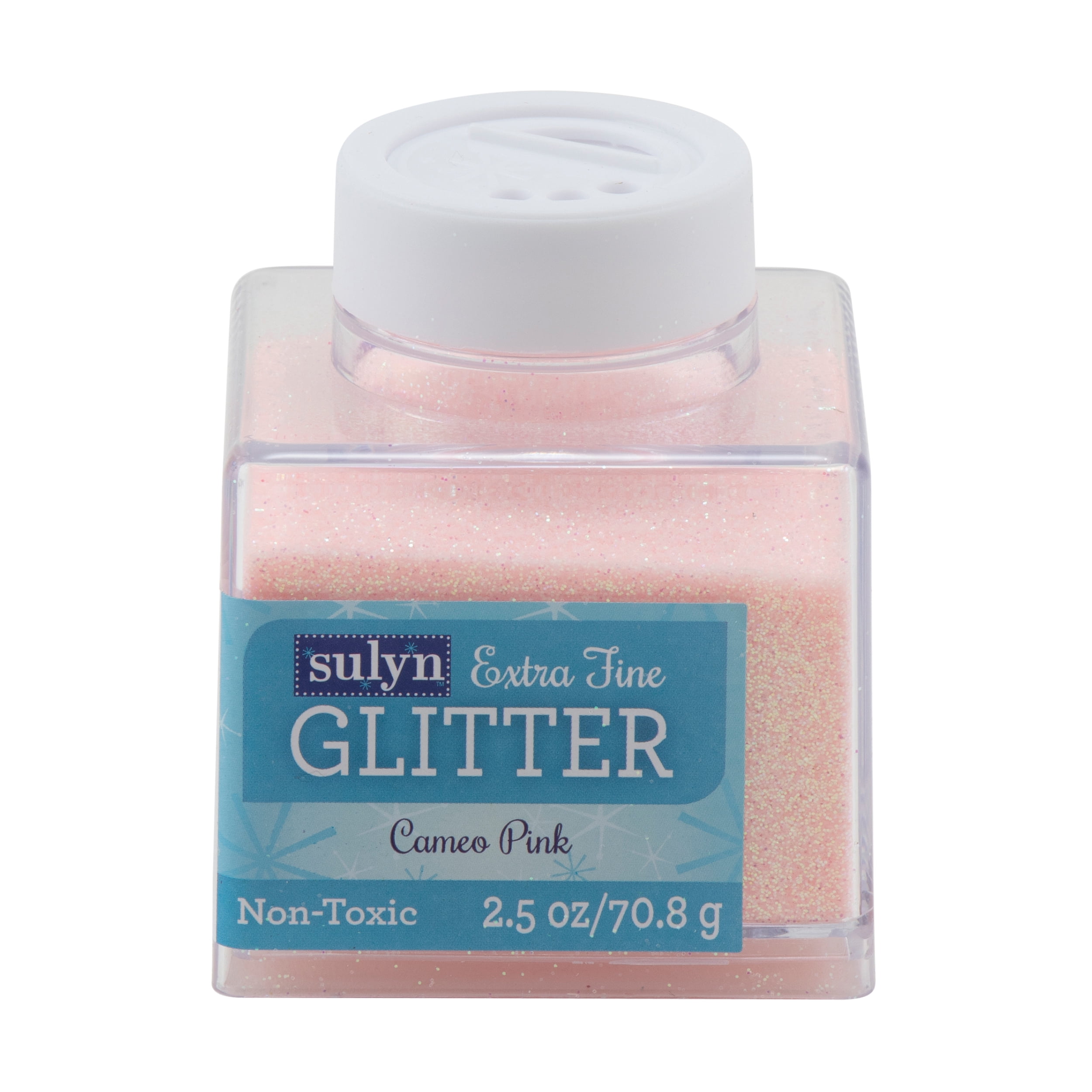 Sulyn Extra Fine Glitter for Crafts, Stacking Jar - Rose Gold - 2.5 oz