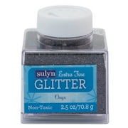 Sulyn Extra Fine Glitter for Crafts, Onyx, Black/Purple Mix, 2.5 oz