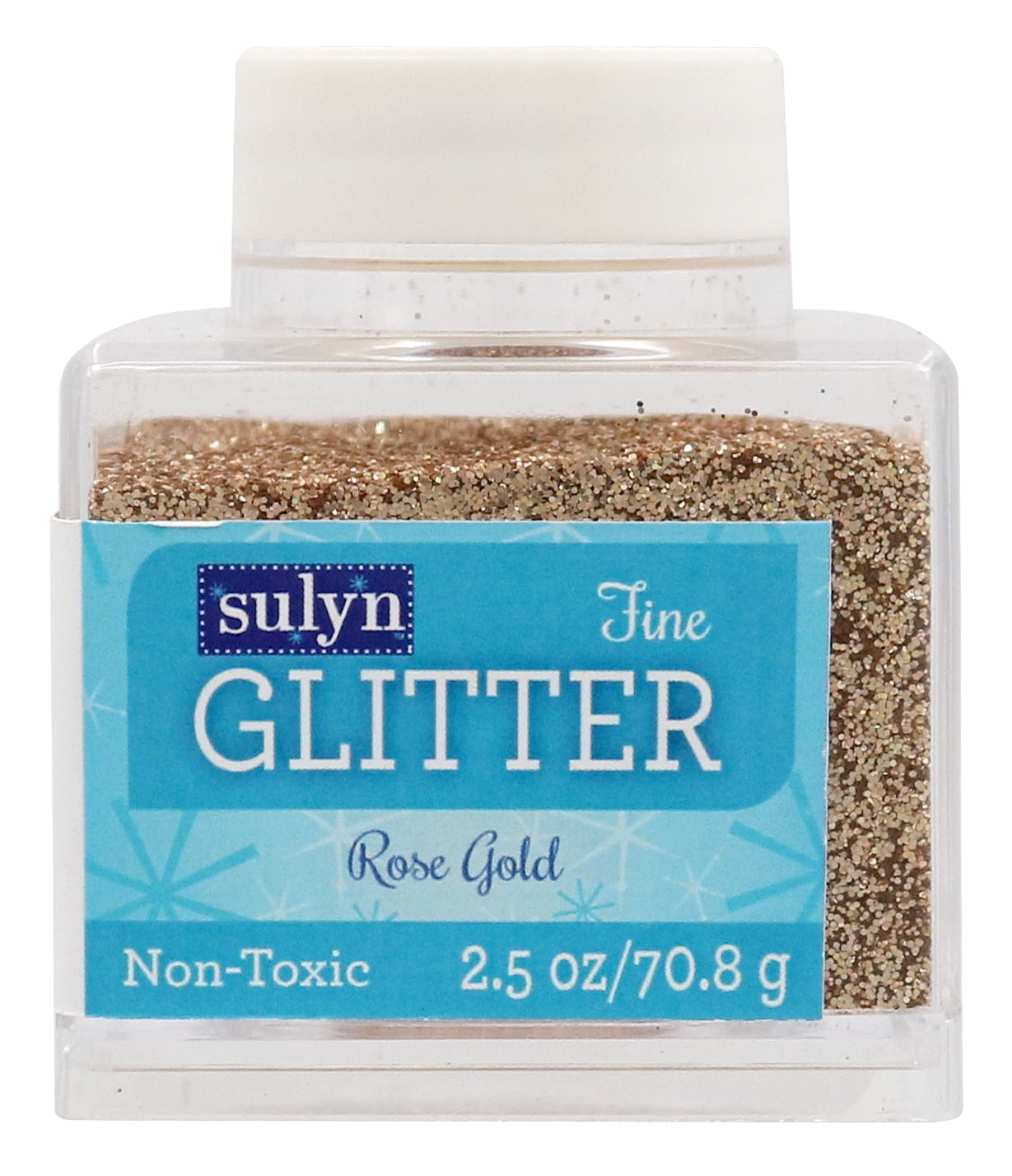Sulyn Extra Fine Glitter for Crafts, White Crystal Diamond, 2.5 Oz