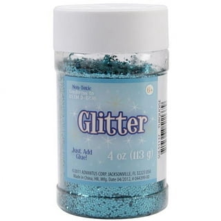 White) Craft Glitter 1.10 Pound (500 Gram) Bottle for Craft and