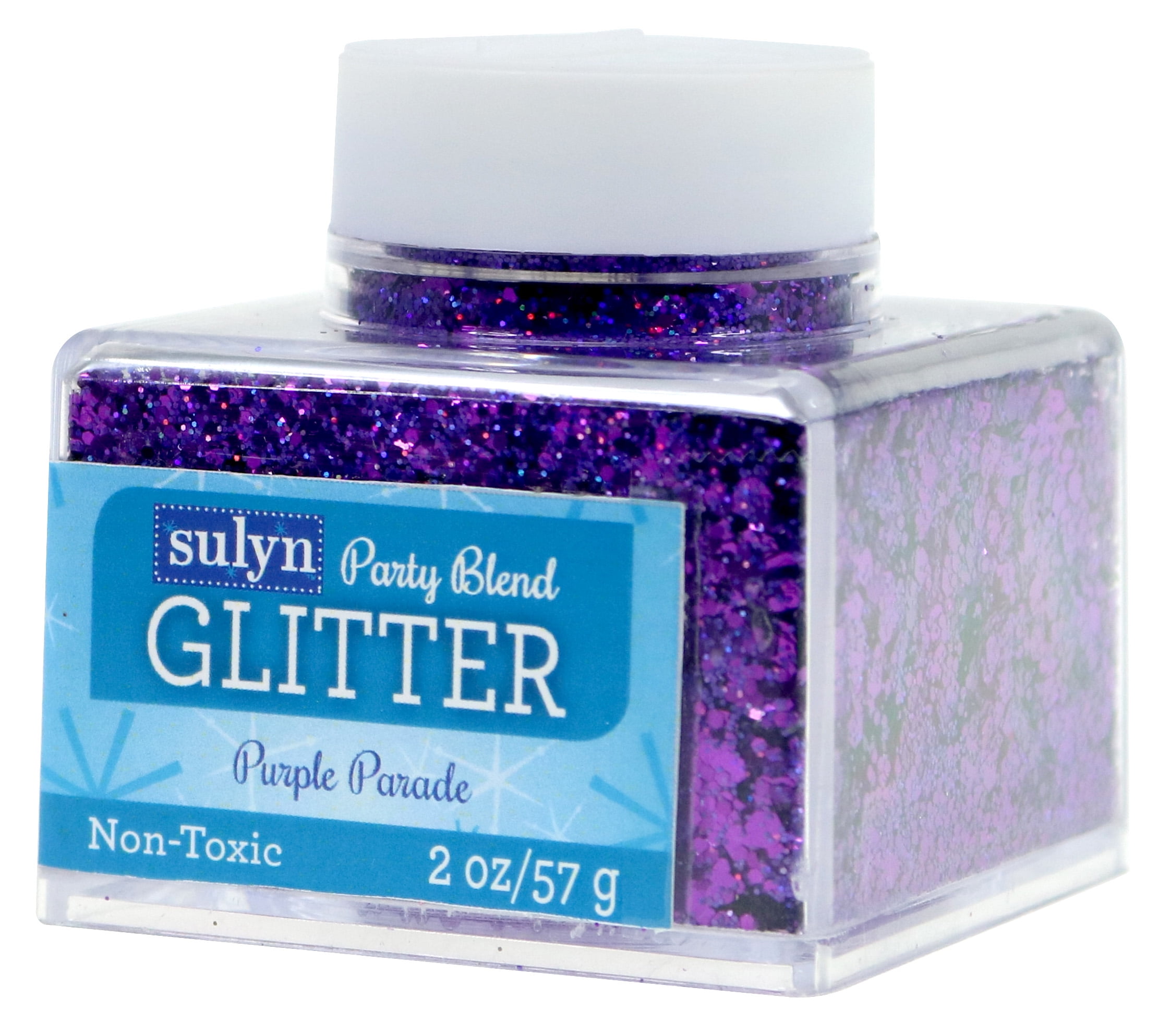 Sulyn Party Blend Glitter for Crafts, Purple Parade, 2 oz