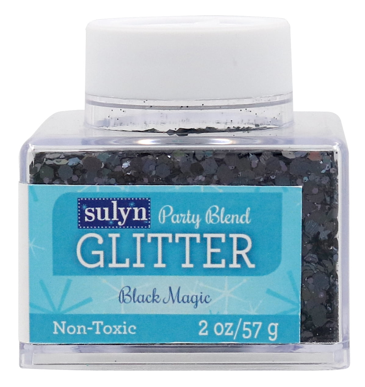 Sulyn Party Blend Glitter for Crafts, White Snow Blend, 2 oz