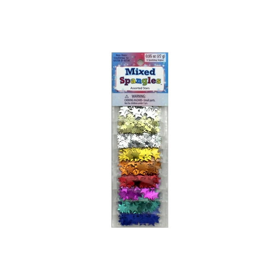 Sulyn Mixed Spangles 3g 9/Pkg-Assorted Stars