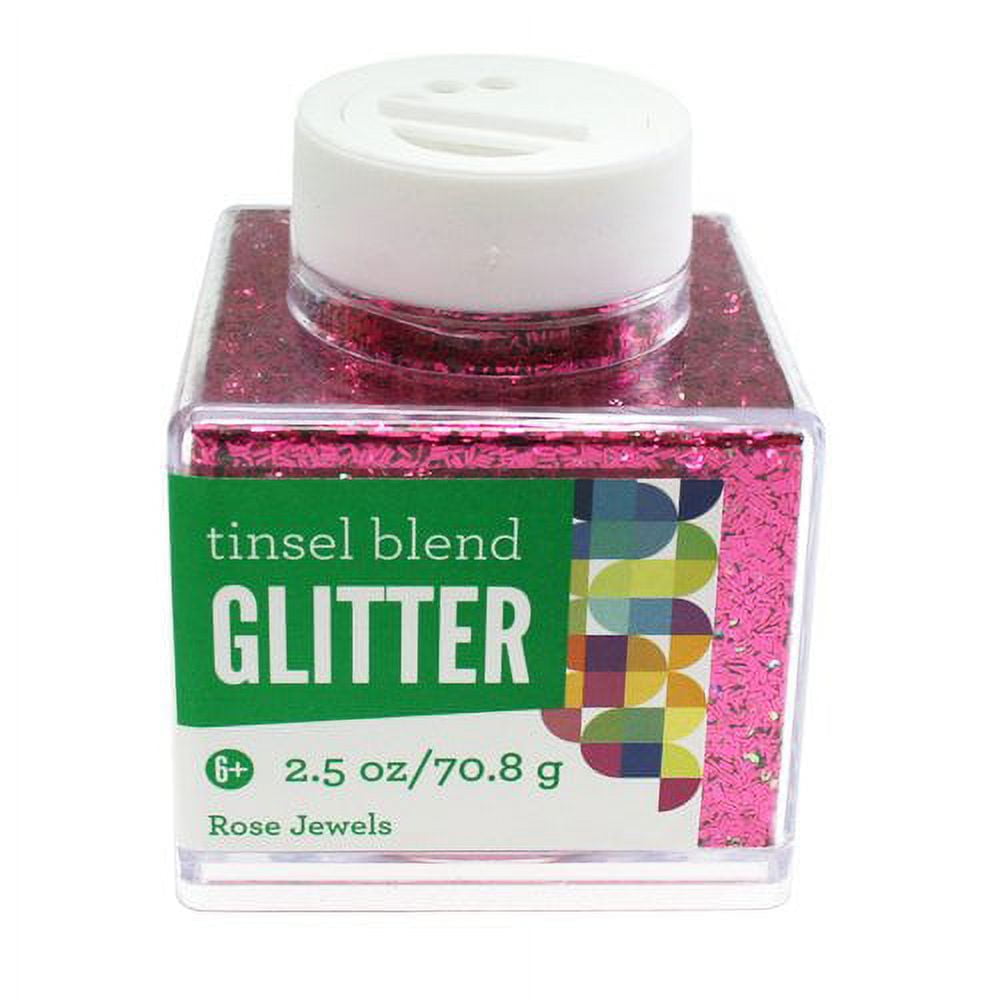 Sulyn Tinsel Blend Rose Jewels Glitter, 2.5 Oz.