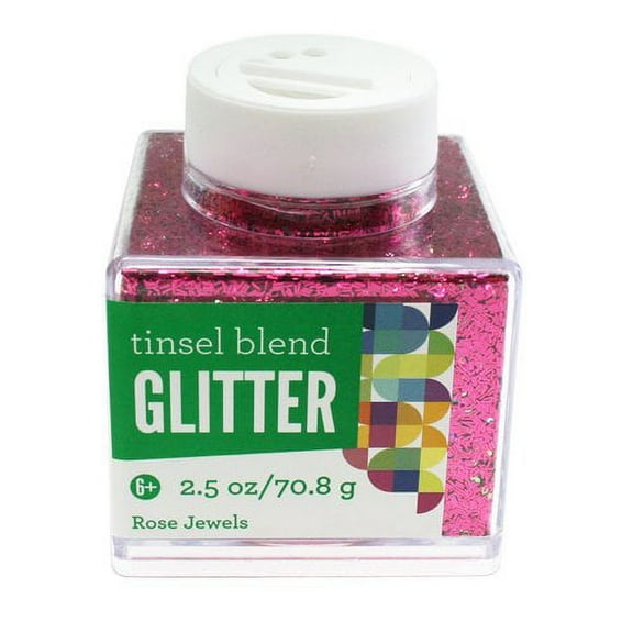 Sulyn Tinsel Blend Rose Jewels Glitter, 2.5 Oz.