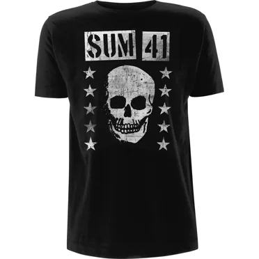 Sum 41 Grinning Skull Rock Band T-Shirt