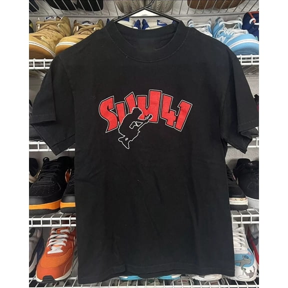 Sum 41 Rock Tour 90s T Shirt S-5XL Black New COTTON Short sleeve NL3195