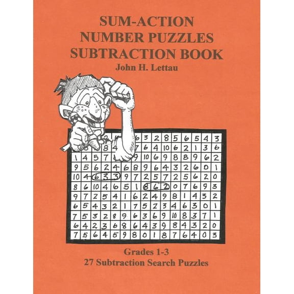 Sum-Action Number Puzzles-Subtraction Book, (Paperback)