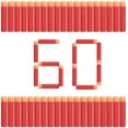 thumbnail image 1 of SumToy Mega Dart Refill Pack 60 Pcs 9.5cm Compatible with Nerf Mega Guns, Universal Mega Pack Refill Bullets, Premium Red Foam Darts for N-Strike Mega Series Blasters Toy Gun, 1 of 6