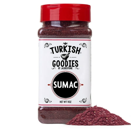 Sumac Seasoning 11ozUMRT&nbsp;by Turkish Goodies - Premium Ground Sumakh for Middle Eastern & Mediterranean Cooking - Zesty, Citrusy Taste for Hummus, Rice, and Salads
