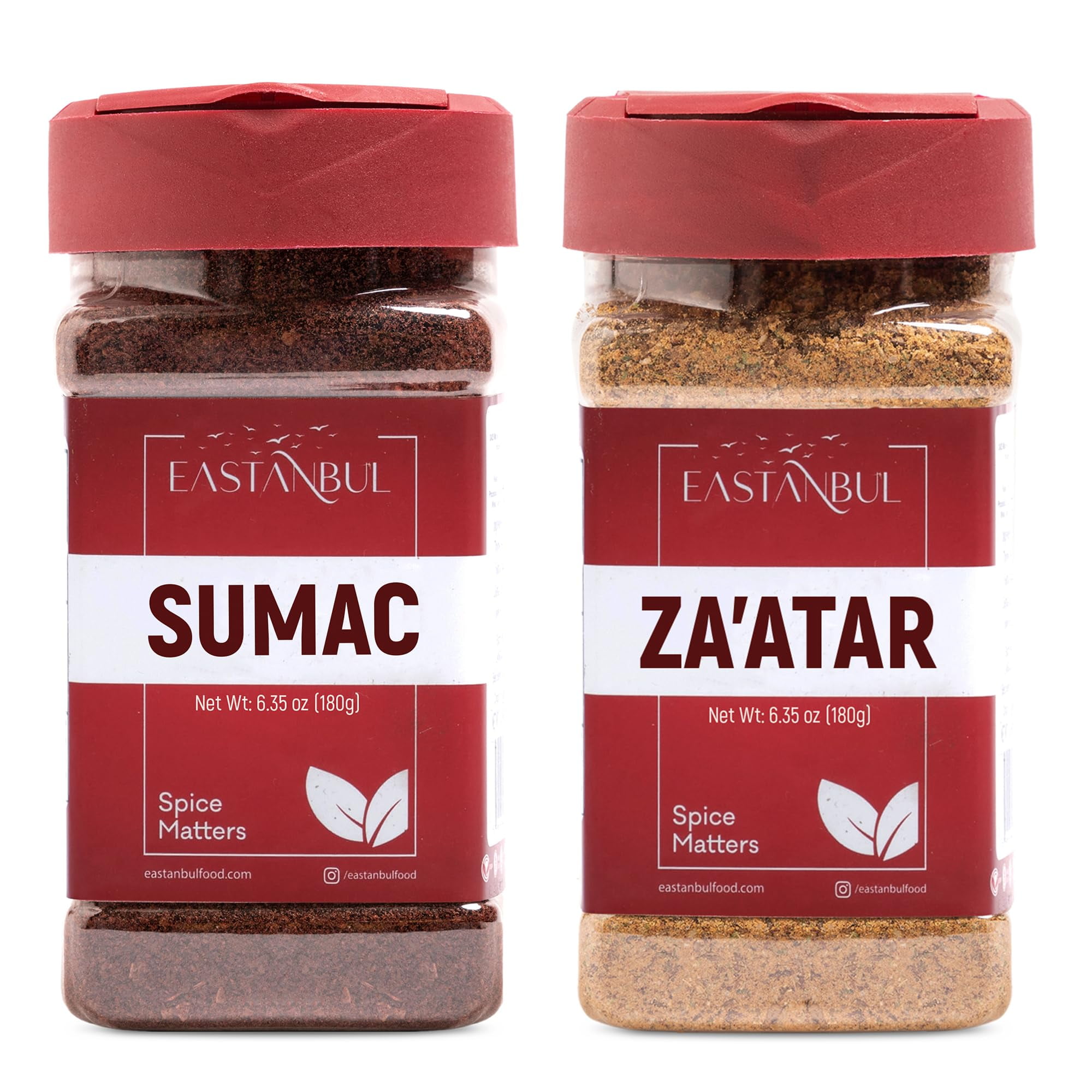 Sumac and Zaatar Set, BCF26 Sumac Spice 6.4oz + Zaatar Spice 6.4oz ...