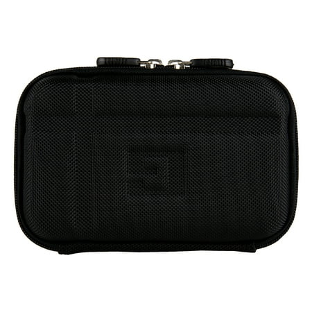 SumacLife Hard Shell Protective Diabetic Organizer Case with Mesh Pocket, Black