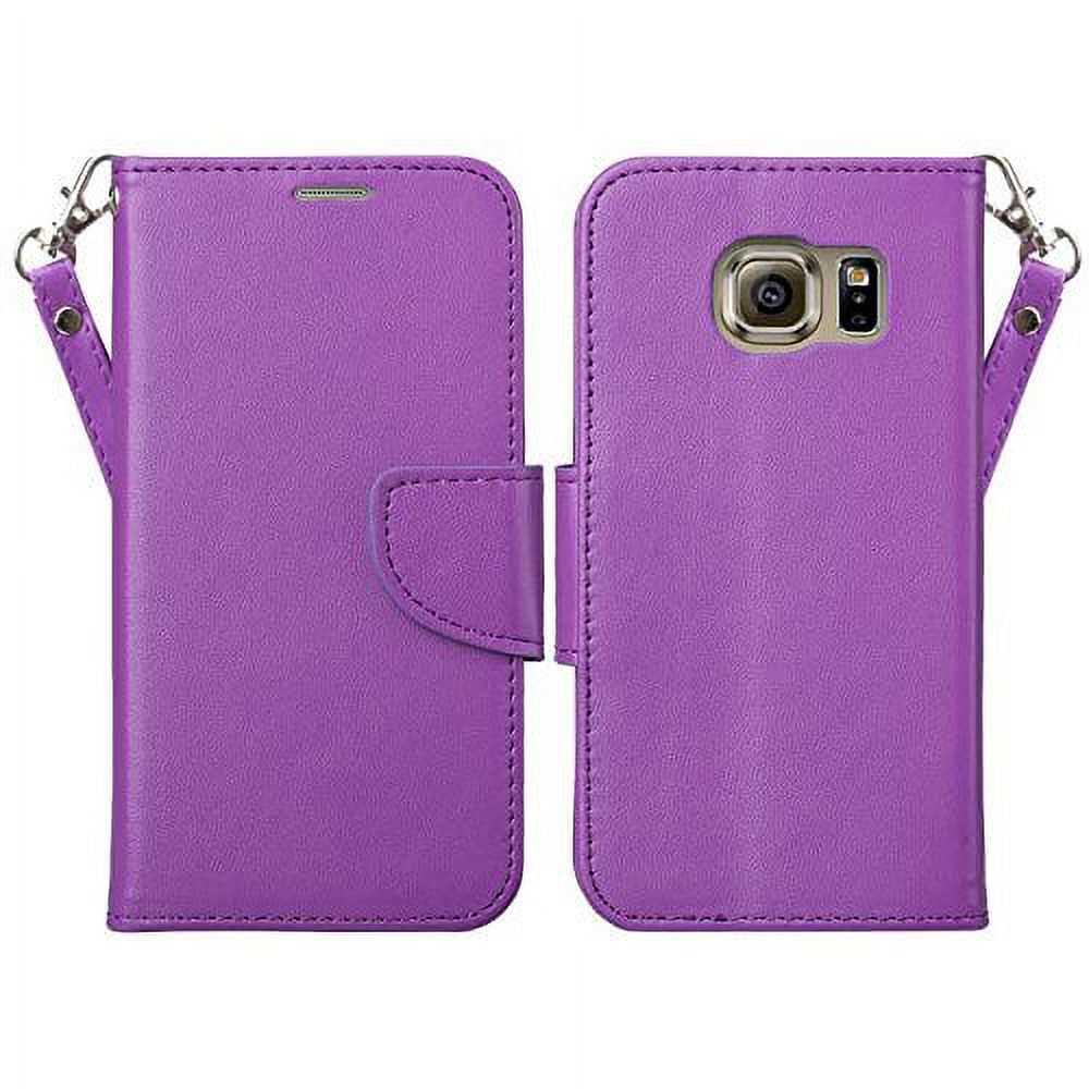 SumacLife Portfolio Design Wallet Case Specifically Designed for Samsung Galaxy S7