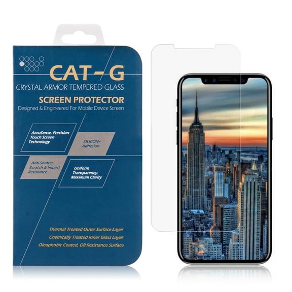 Sumaclife Easy Install Tempered Glass Screen Protector for Apple iPhone X