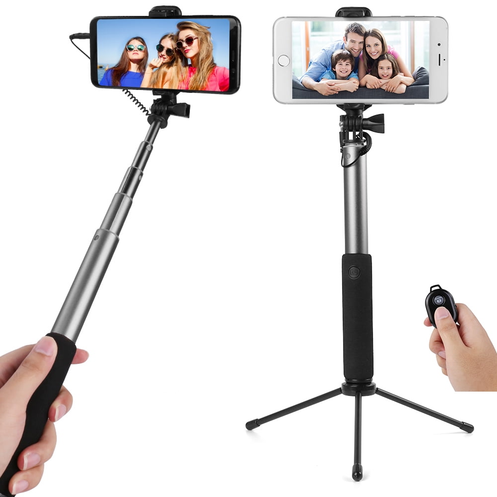 Sumaclife Universal Wireless Remote Control Selfie Stick And Mini Tripod