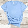thumbnail image 1 of Sumai Crew-Neck Women's T-Shirt Short-Sleeved Fitted Summer Casual Tops Blue 5XL, 1 of 4