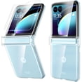 thumbnail image 1 of Sumao Motorala  Moto Razr Plus 2023 Case with Hinge ProtectionHard PC Shell Slim Durable Case(Clear), 1 of 4
