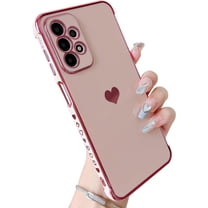 Sumao for Samsung Galaxy A23 5g Cute Soft Protection Protective Lovely Heart Phone Case-Pink