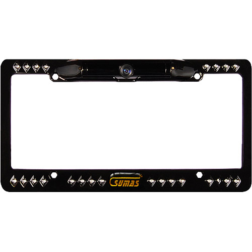 Sumas Media SMCFrameB1 Rear Camera License Plate Camera Frame, Black